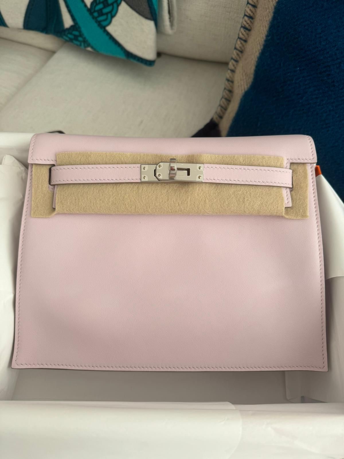 Hermes Kelly 22 Mauve pale / swift / Phw