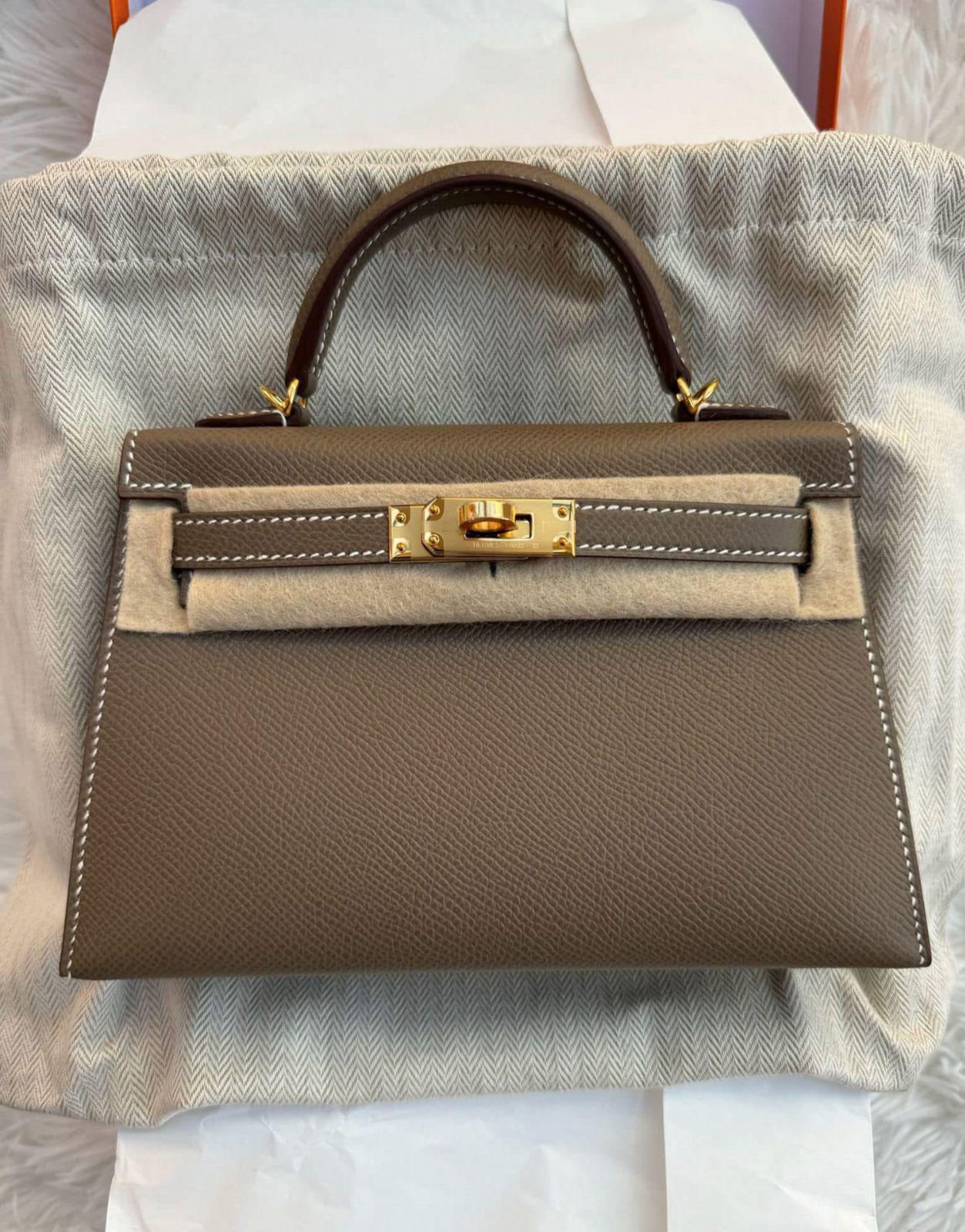 Hermes Kelly 20 etoupe / Epsom / ghw W